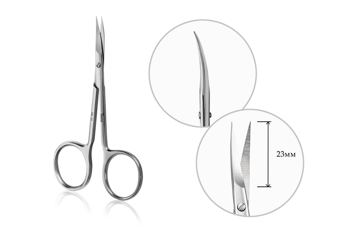 RAIZ. Cuticle scissors, WORK form 2, size L. Ножиці для кутикули #4