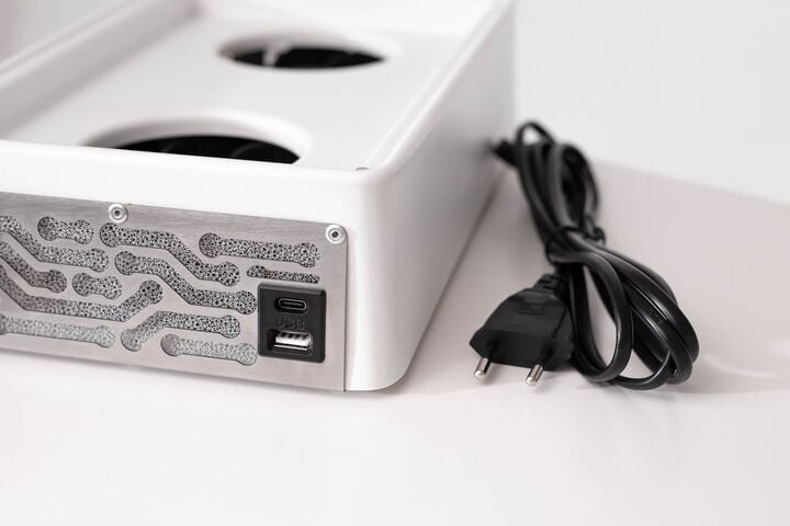 ÜLKA. Desktop Nail dust Collector "Nano White", Витяжка настільна, біла #10