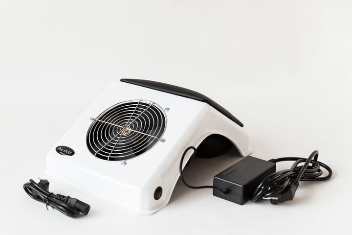 Desktop Nail dust Collector "Air Max N4 Pro", Витяжка настільна, чорна подушечка, двигун Німеччина #2