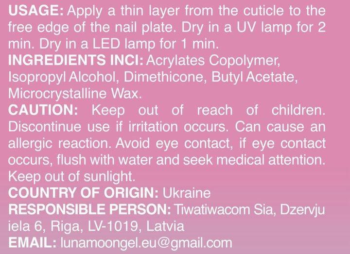 LUNAmoon. Strong Base, 60 ml, base rinforzante 3-in-1 (base, gel, top) #2