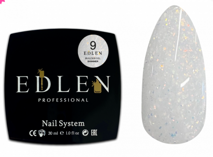 EDLEN Builder gel Shimmer №09, 30 ml #2