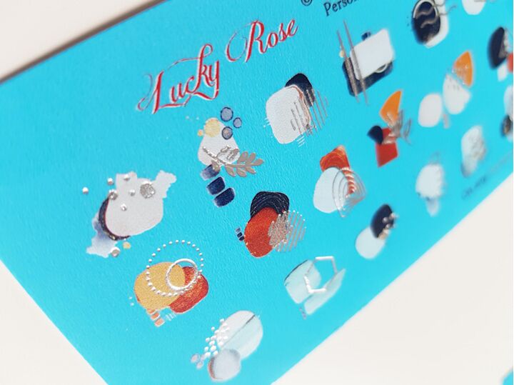 Slidery do paznokci Lucky Rose, Foil Colour Silver 04 #2