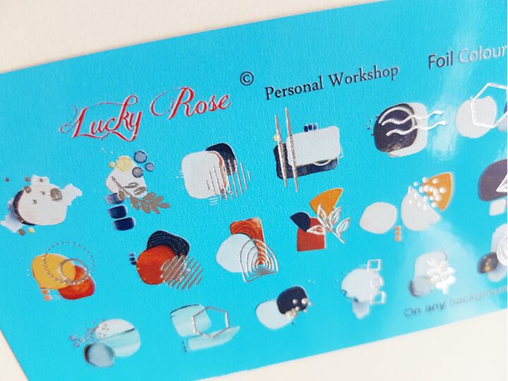 Slidery do paznokci Lucky Rose, Foil Colour Silver 04 #3