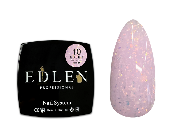 EDLEN Builder gel Shimmer №10, 15 ml #2
