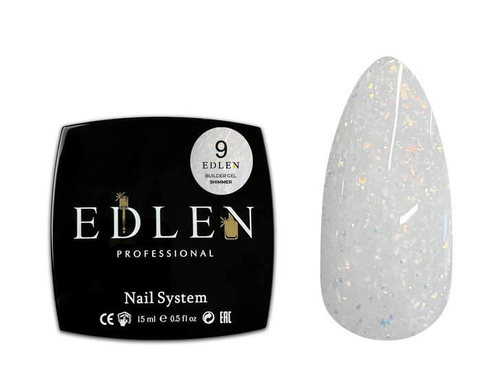 EDLEN Builder gel Shimmer №09, 15 ml #2