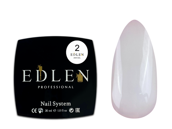 EDLEN Jam gel №2 MILKY, 30 ml, гель-желе, молочний #2