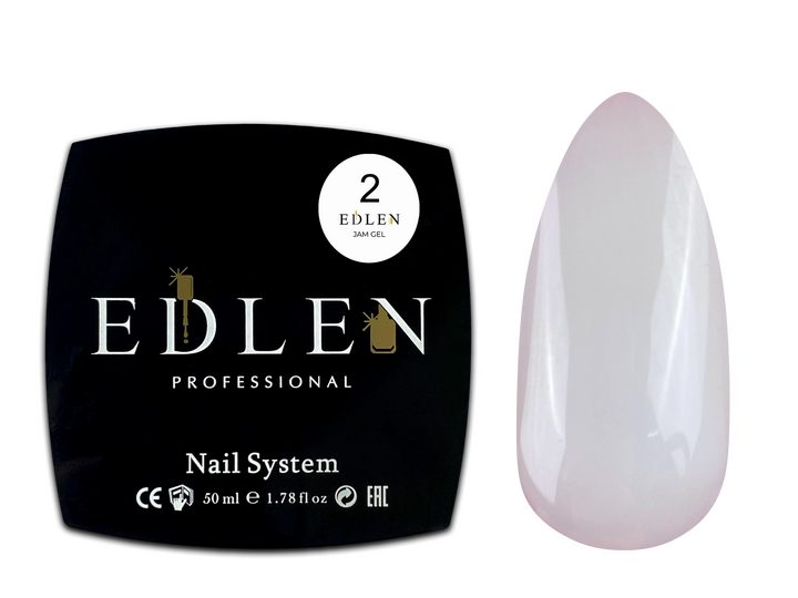 EDLEN Jam gel №2 MILKY, 50 ml, гель-желе, молочний #2
