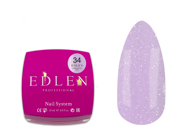 EDLEN. Water Acrygel Opal №34, 15 ml #1