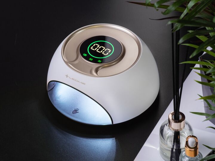 UV-LED lamp LEDME ONE 120W, WHITE. Lâmpada para secagem de gel polish, branca #6