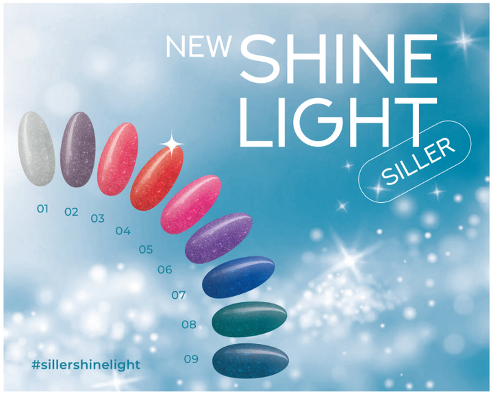 SILLER Gel Polish Shine Light №2, припилений фіолетовий, 8 ml, світловідбиваючий гель-лак #2