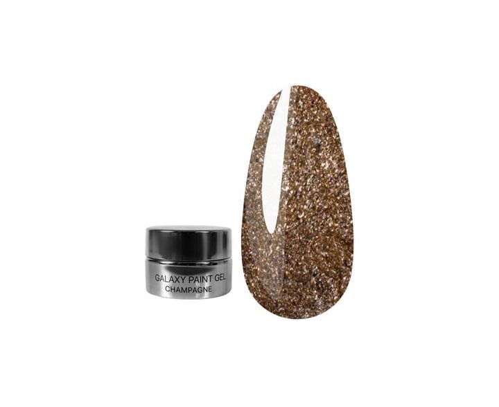 KODI Paint Gel GALAXY №3 Champagne, champagne, 4 ml, gel peinture #2