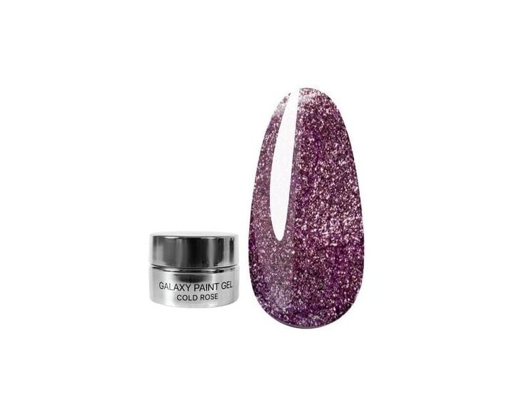 KODI Paint Gel GALAXY №5 Cold Rose, rose froid, 4 ml, gel peinture #2