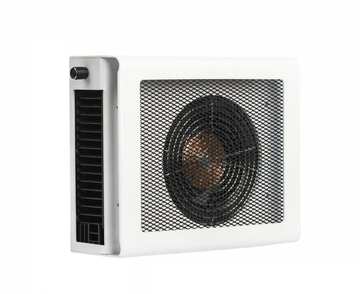 Desktop Nail dust Collector "Air Max NF9 Tornado Plus", Витяжка настільна з регулятором потужності, біла з чорною решіткою, двигун Німеччина #3