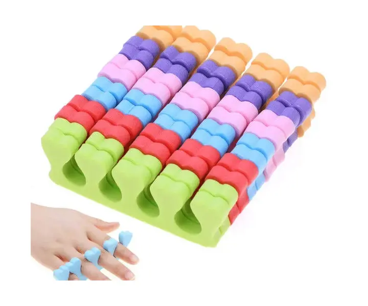 Розділювачі для пальців, червоні, 2 шт (1 пара) — Toe separators, NAILSMADE
