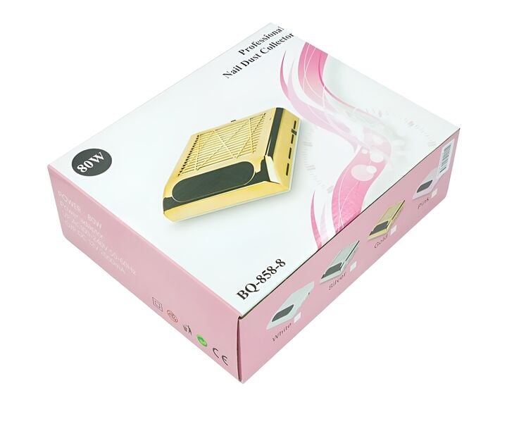 Nail Dust Collector Simei Absaugung mit HEPA-Filter 80W (gold) #4