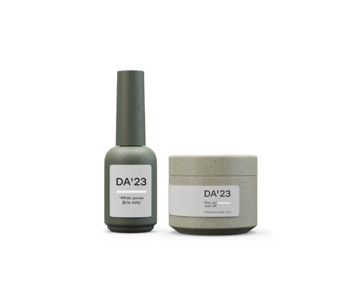 DA'23. Fiber gel, White Power, 30 ml, гель для укріплення "Біла міць", щільний білий #2
