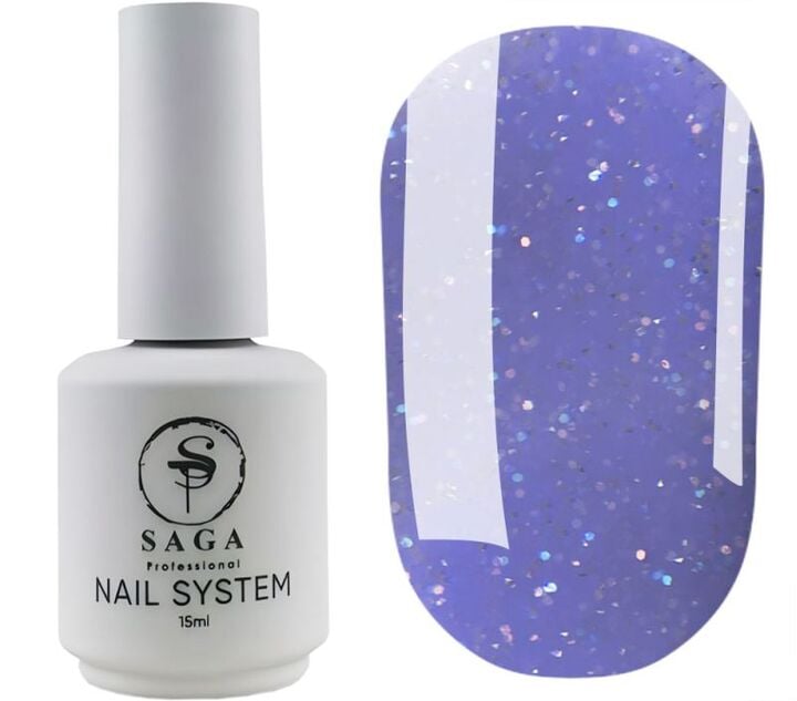 SAGA. Liquid Gel, 15 ml, #28. Рідкий гель для укріплення та нарощування з шимером #2
