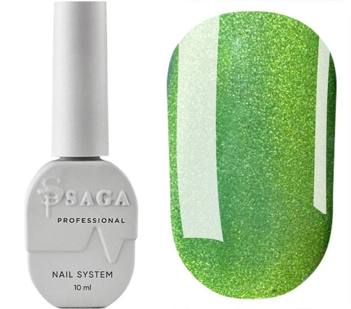 SAGA. Cat's Eye Gel Polish "Smoothie Cat", #05, 10 ml. Гель-лак "Котяче око" хамелеон #1