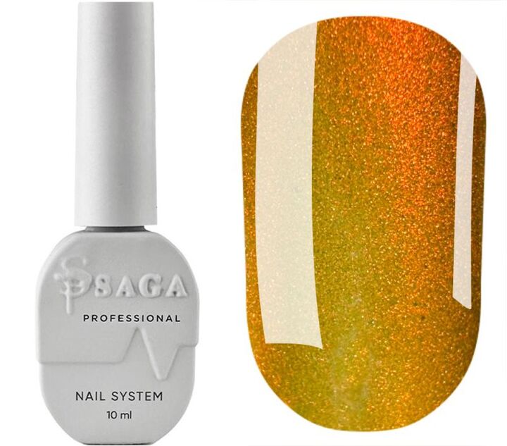 SAGA. Cat's Eye Gel Polish "Smoothie Cat", #06, 10 ml. Гель-лак "Котяче око" хамелеон #1