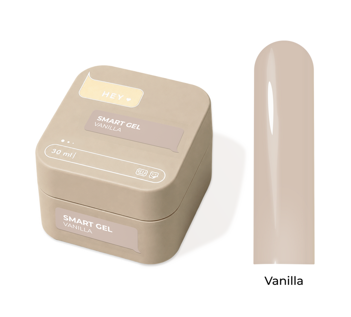 HEYLOVE. Smart gel, Vanilla, 30 ml, liquid builder gel, гель для нарощування #1