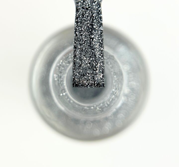 TOUCH. Nail Polish, #06, 8 ml. Лак для нігтів, прозорий зі сріблястими частинками #1