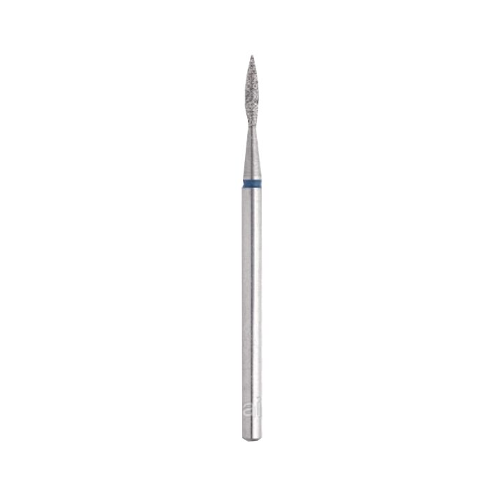 STALEKS Фреза алмазна "ПОЛУМ'Я" синя, Ø 1.6 mm, гостра #2