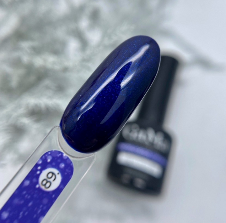 GA&MA. Gel polish #89 SHIMMER BLUE, 10 ml, гель-лак, синій з шимером #4