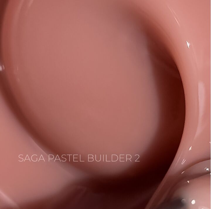 SAGA. Builder gel "Pastel Color", 15 ml, #02. Гель для укріплення та нарощування #2