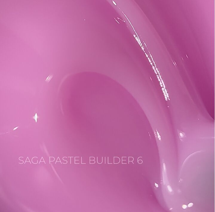 SAGA. Builder gel "Pastel Color", 15 ml, #06. Гель для укріплення та нарощування #2