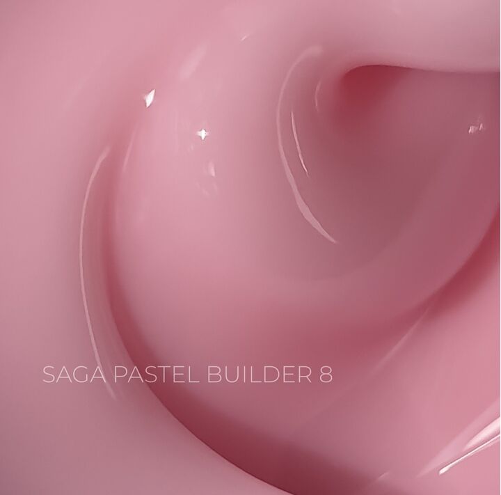 SAGA. Builder gel "Pastel Color", 15 ml, #08. Гель для укріплення та нарощування #2