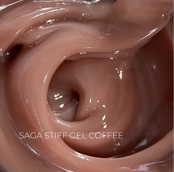 SAGA. Stiff Gel, 15 ml, #05, Coffee. Густий гель для укріплення та нарощування #1
