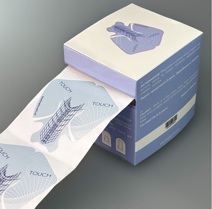 TOUCH. Universal Nails Forms, 300 pcs, Універсальні форми для нарощення, 300 шт #3