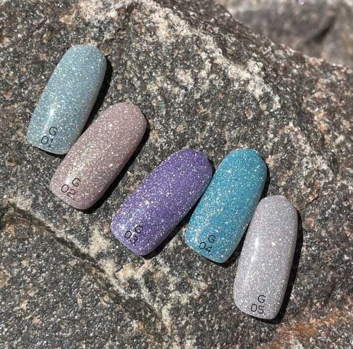 GA&MA. Reflective Gel polish, HOLOGRAPHIC GLITTER #2, 10 ml, гель-лак світловідбиваючий ( попередня упаковка) #3