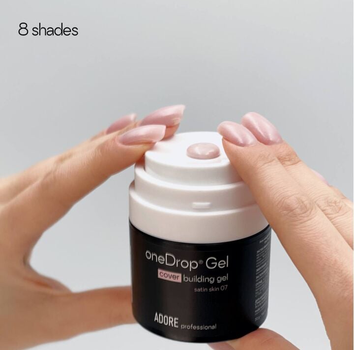 ADORE. One Drop Gel, 30 g, #09, Milk tea. Гель для нарощування, молочно-бежевий #4