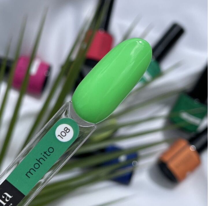 GA&MA. Gel polish #108 Mojito, 10 ml, гель-лак, Мохіто #4