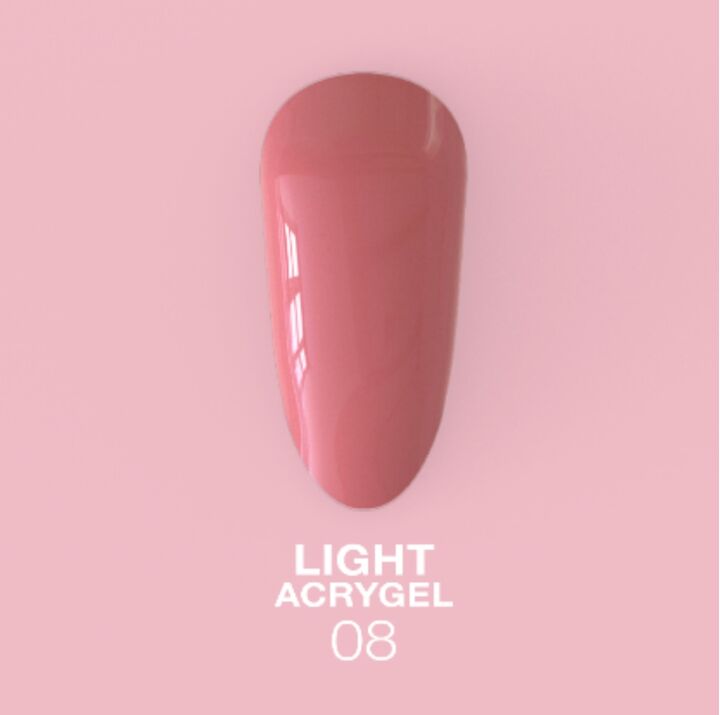 Reduziert / LUNAmoon. Light Acrygel #8 Rosewood, 30 ml, flüssiges Gel, dunkelrosa #2