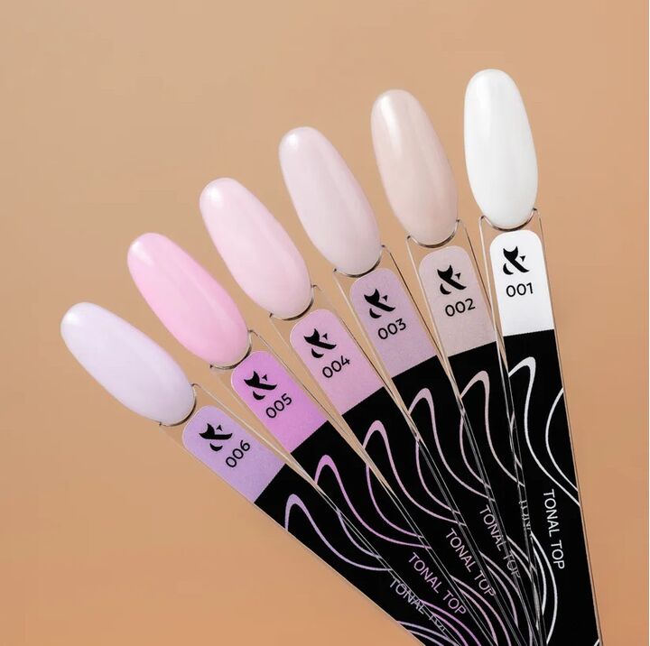 F.O.X. Top Tonal #004, not sticky, 7 ml. Тонуючий топ без липкого шару #3