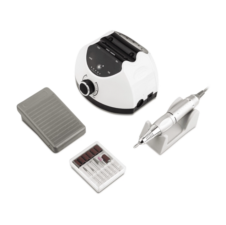 BUCOS. Nail drill "BUCOS X4 PRO", WHITE PEARL, 65W. Fräser + 6 verbesserte Fräser, 35.000 U/min, Rückwärtsgang #2