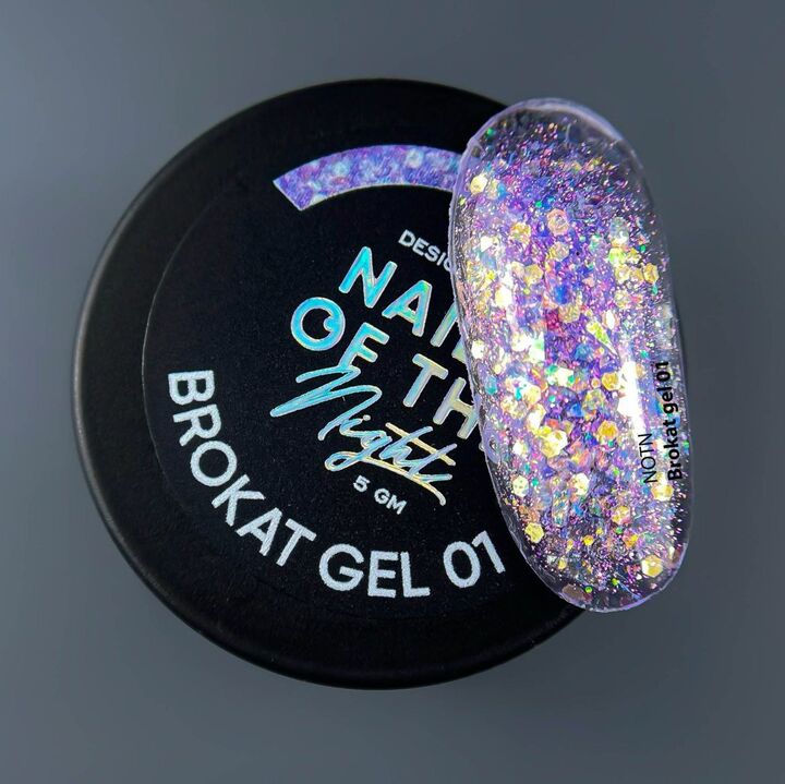 NOTN Gel design Brokat №01, 5 ml, gel para diseño #2
