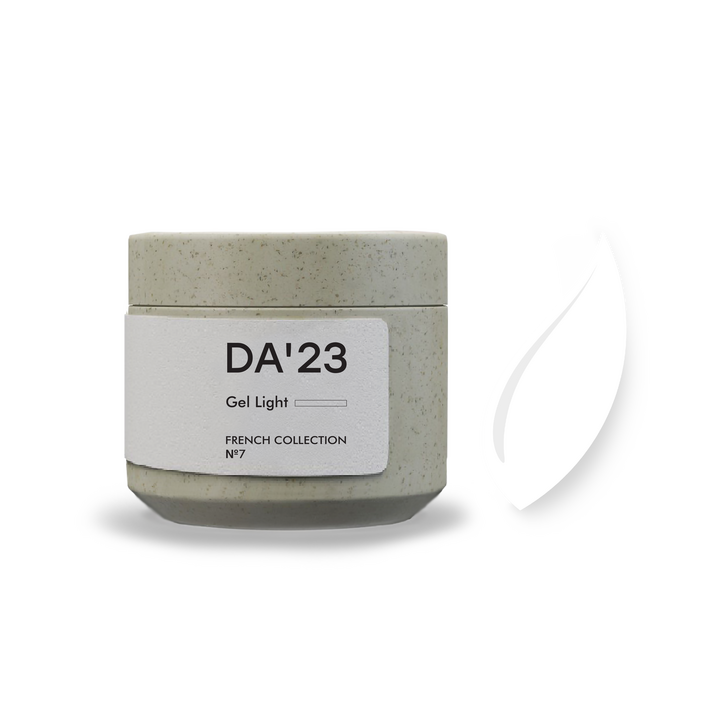 DA'23. Gel Light, French collection №7, 15 ml, гель середньо-рідкої консистенції #1