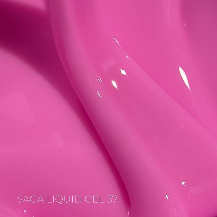 SAGA. Liquid Gel, 15 ml, #37. Рідкий гель для укріплення та нарощування — SAGA, NAILSMADE