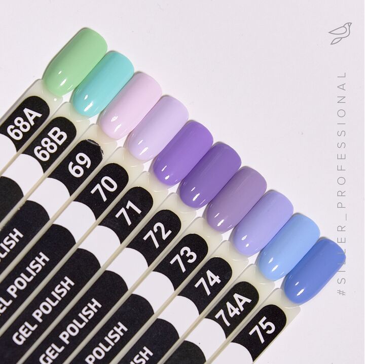 SILLER Gel Polish №75 CORNFLOWER, волошковий, 8 ml, гель-лак #2