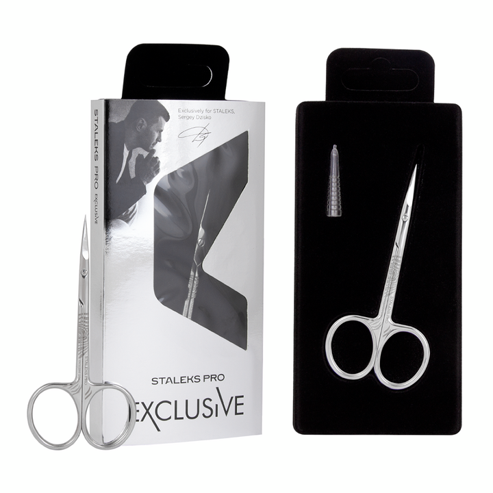 STALEKS Cuticle scissors, Ножиці з гачком для кутикули EXCLUSIVE 23 TYPE 1 Magnolia #5