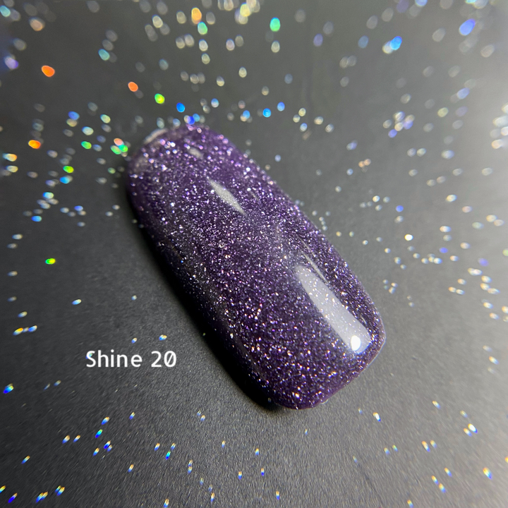 GA&MA. Reflective Gel polish SHINE #20, 10 ml, гель-лак світловідбиваючий ( попередня упаковка) #2