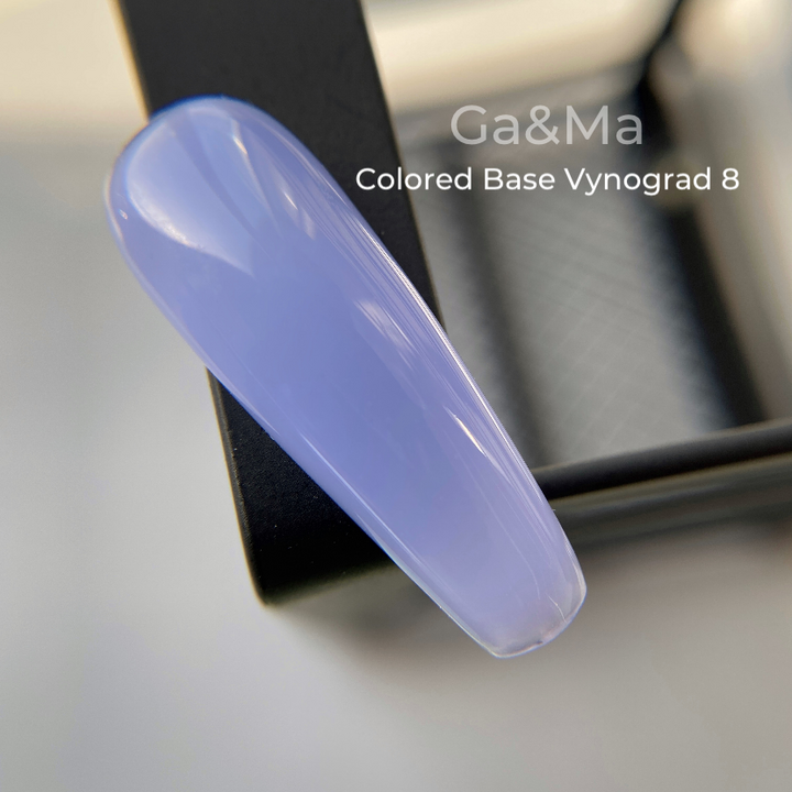 GA&MA. Colored base #8, UVA, base colorata, Uva, 15 ml #2