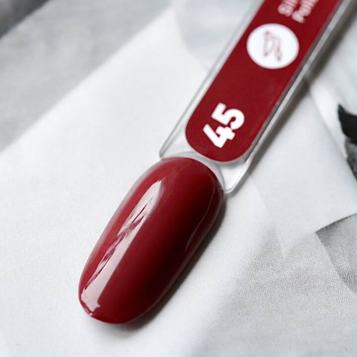 SILLER Gel Polish №45 COPPERY BROWN, мідно-коричневий, 8 ml, гель-лак #2