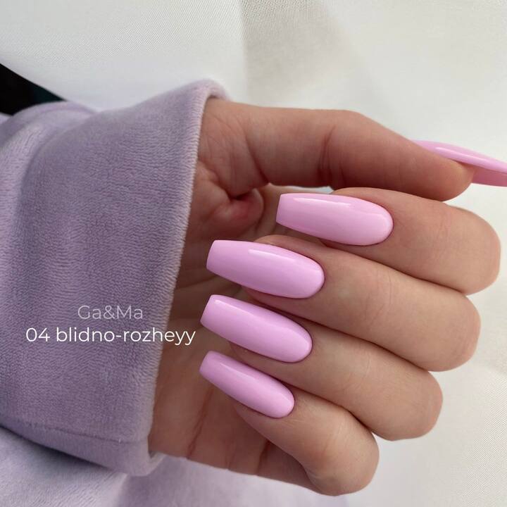 GA&MA. Gel polish #4 PALE PINK, 10 ml, гель-лак, ніжний рожевий #3