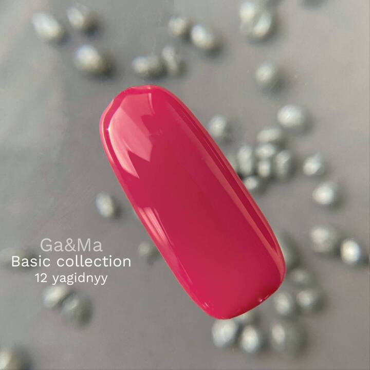 GA&MA. Gel polish #12 BERRY, 10 ml, гель-лак,  ягідний #3