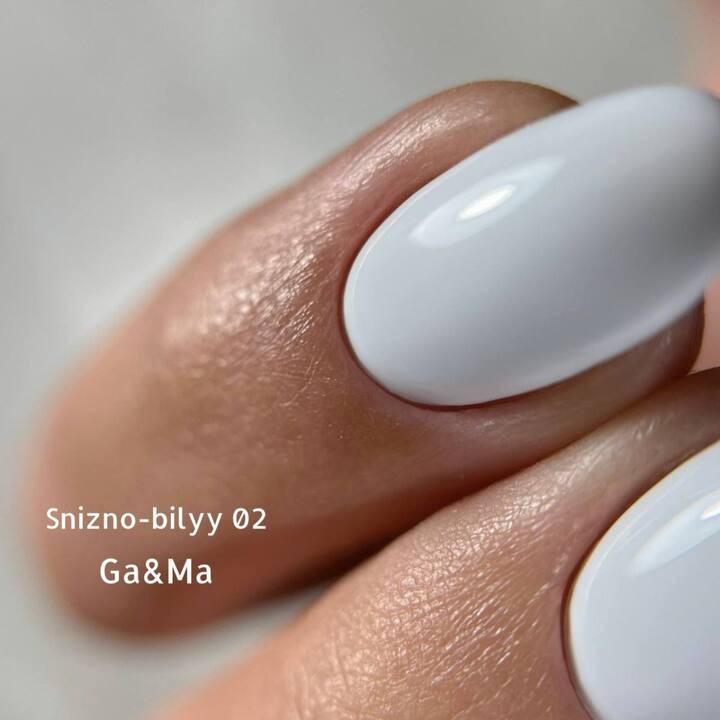 GA&MA. Gel polish #2 COLD WHITE, 15 ml, гель-лак, холодний білий #5