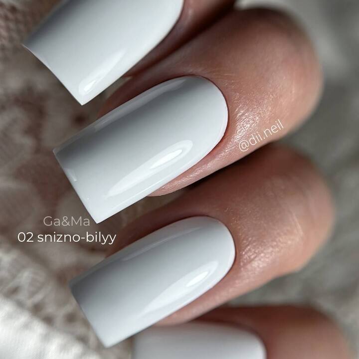 GA&MA. Gel polish #2 COLD WHITE, 15 ml, гель-лак, холодний білий #4